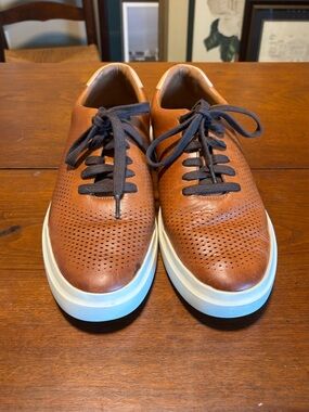 Cole Haan Men’s GrandPro Rally Laser Cut  Brown Sneakers Size 10 M Style C31218